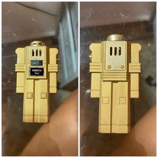 Accendino da collezione robot dorato