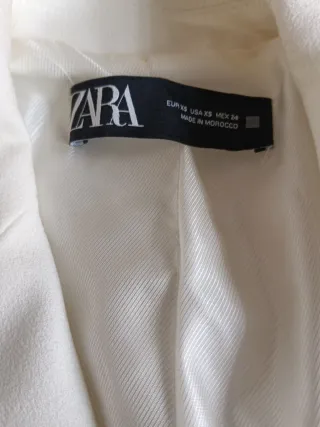 Chaqueta americana Zara blanca