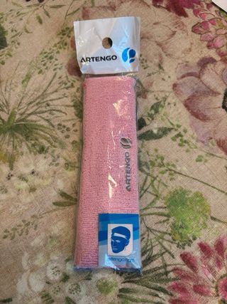 Artengo fascia e polsini tennis nuovi rosa