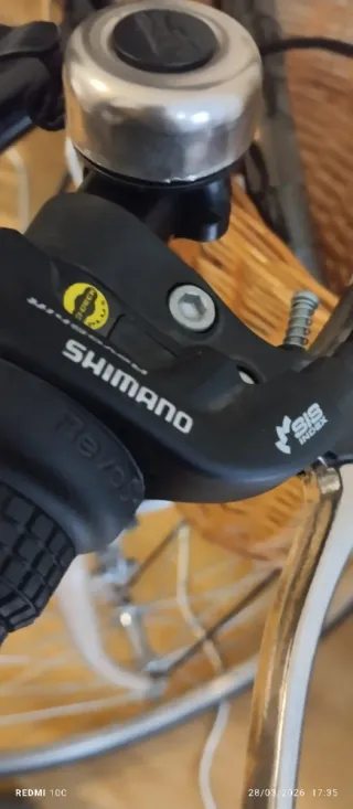 Bicicleta Paseo Beige con Cesta