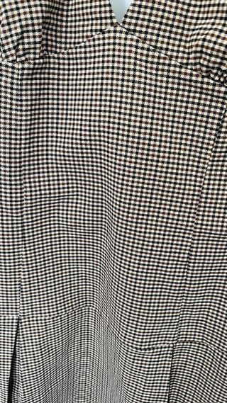 Vestido corto cuadros marrón sin etiqueta