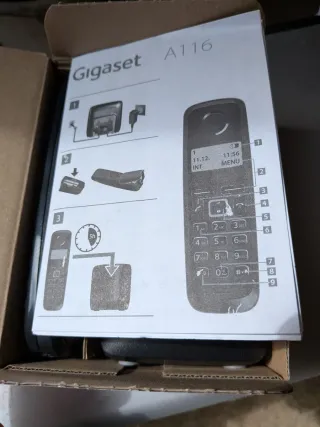 Teléfono Inalámbrico Gigaset A116 Negro