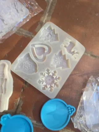 Lote moldes resina epoxi Navidad