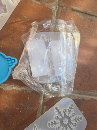 Lote moldes resina epoxi Navidad