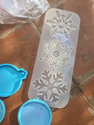 Lote moldes resina epoxi Navidad