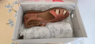 Sandalias Pikolinos Piel Cómodas Marrón Naranja