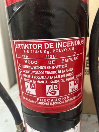 Extintor de incendios P-6 21A:6 Kg