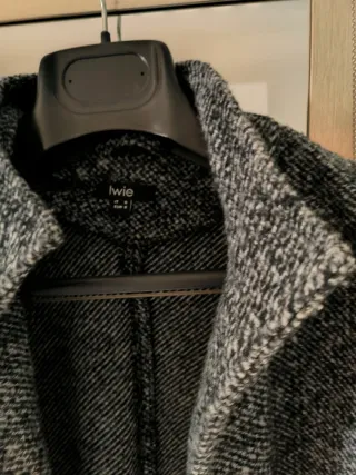 Cappotto Iwie melange antracite taglia S