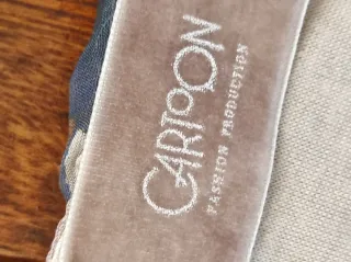 Abito misto seta floreale avorio e azzurro