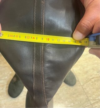 Botas altas de piel negras talla 40