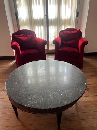 Lote de Muebles Madera y Tela