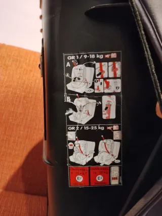 Silla de coche negra