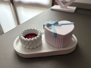 Portagioie e portacandela a forma di cuore