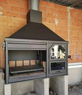 Barbacoa Parrilla Metal y Ladrillo XQ-8