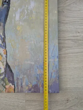 Cuadro Ciervo Flores 70x50