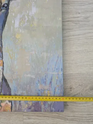 Cuadro Ciervo Flores 70x50