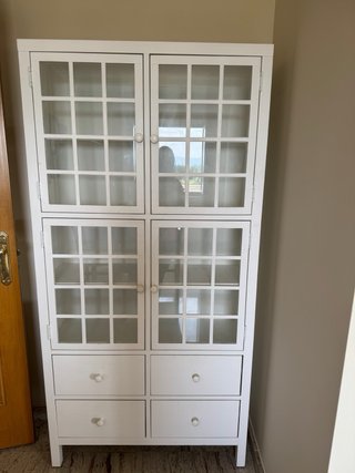 Vitrina Banak Importa Blanca Cristal