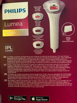 Philips Lumea Prestige IPL Depiladora sin usar