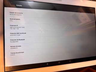 Tablet Lenovo Blanca modelo TB2-X30F