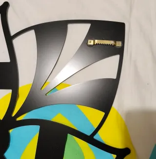 Cuadro Mandala Metálico Negro