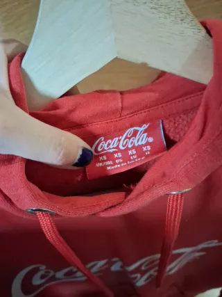 Sudadera Coca-Cola Roja Talla XS