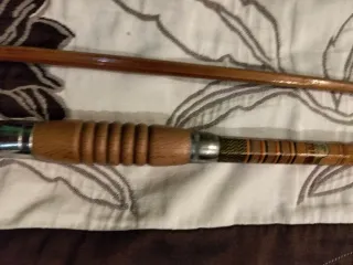 Cañas de bambú hexagonales antiguas