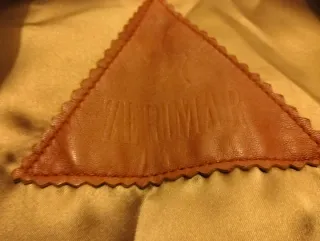 Chaqueta de cuero Zerimar Marrón Talla L