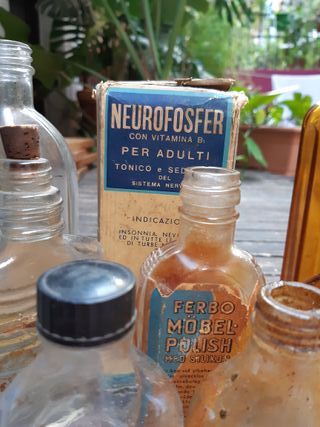 Lote Frascos Antiguos Botellas Vintage