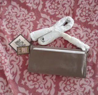 Bolso cartera Juicy Couture Beige-gris y rojo