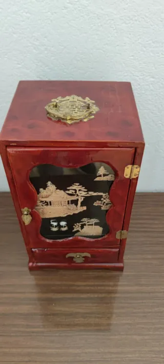 Joyero Chino Antiguo Madera