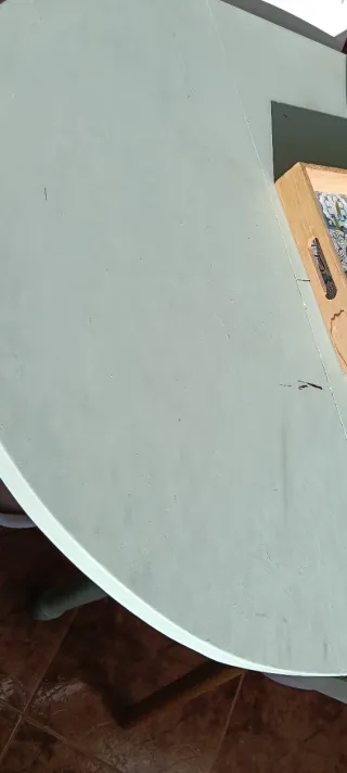 Mesa extensible verde menta