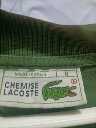 Polo Lacoste Verde Talla XL