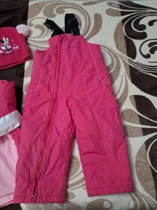 Traje Nieve Niña Completo Rosa