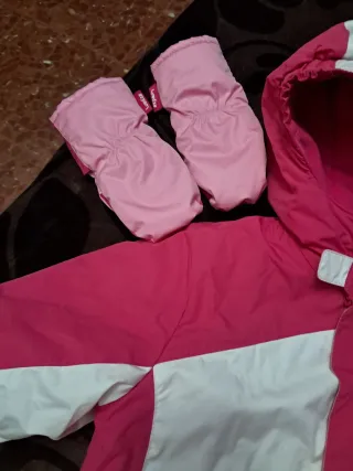 Traje Nieve Niña Completo Rosa