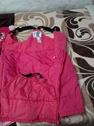 Traje Nieve Niña Completo Rosa