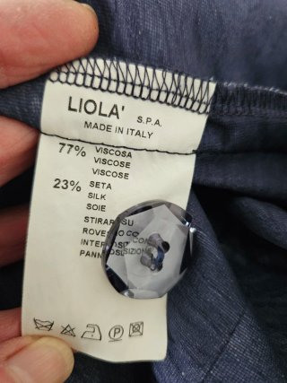 Blazer Liola donna blu e bianco