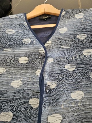 Blazer Liola donna blu e bianco