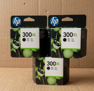 3 Cartuchos HP 300XL Negros Originales
