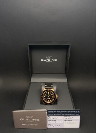 Glycine Combat Sub Bronce GL0265 Automático Suizo