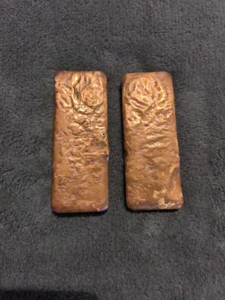 Lingotes de cobre 950g