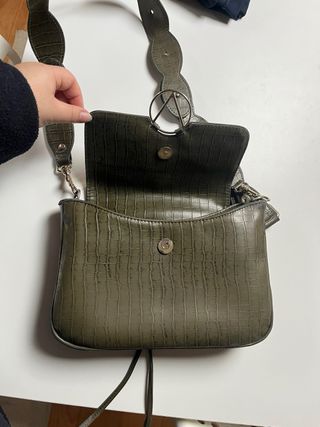 Bolso It's Lava verde efecto piel