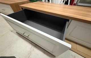 Mueble bajo madera 2 cajones 172cm
