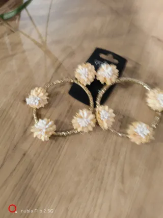 Pendientes flamenca flor