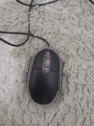 Ratón USB con luz roja