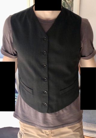 Chaleco UNICEN Julio Novoa Gris/Negro