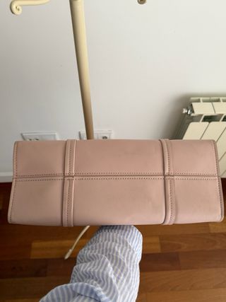 Bolso shopper piel rosa palo