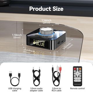 Receptor Bluetooth 5.4 HiFi Negro