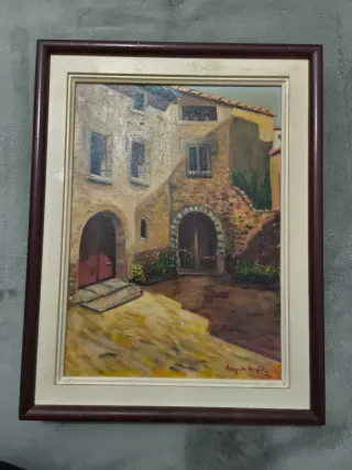 Cuadro Pueblo Margarida Hurguet 33x23