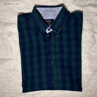 Camisa cuadros Pull&Bear verde/azul Talla M