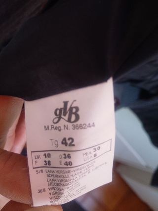 Giacca Miralba Monopetto Lana gessato it 42 M